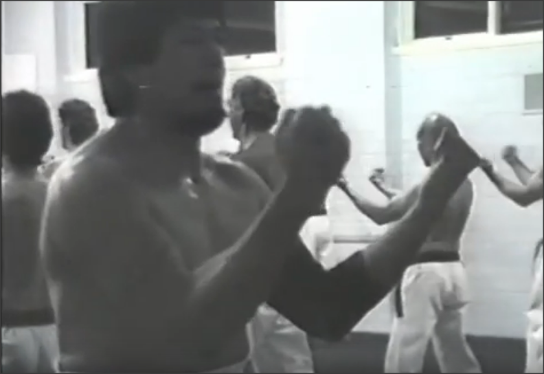 Tino Ceberano Father of Australian Karate performs Kata Sanchin at Balwyn Honbu dojo 1980s